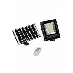 Ηλιακός προβολέας LED, 40W, Αδιάβροχος IP67 με Φωτοβολταϊκό Πάνελ, Τηλεχειριστήριο & Χρονόμετρο