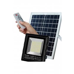 Ηλιακός προβολέας LED, 40W, Αδιάβροχος IP67 με Φωτοβολταϊκό Πάνελ, Τηλεχειριστήριο & Χρονόμετρο