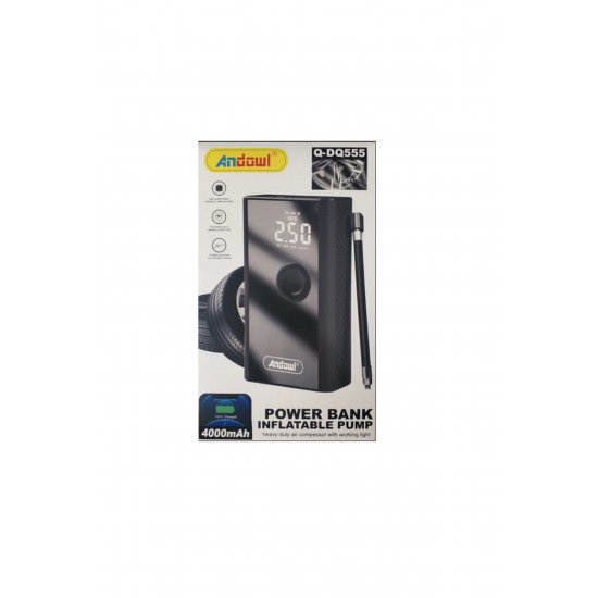 Αντλία αυτοκινήτου 150 PSI και Powerbank Usb 4000 mAh Andowl Q-DQ555