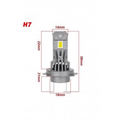 Λαμπτήρες LED 2 ΤΕΜ H7 Gen4 2x28w/4.500lm 6000K XZ