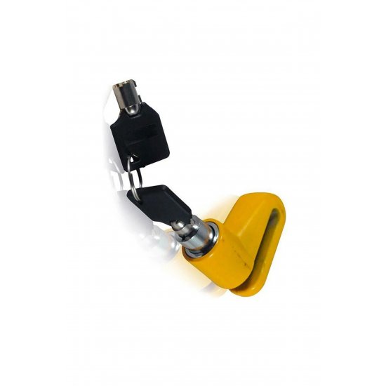 Αντικλεπτικό Δισκόφρενο Moto & Bike Disc Brake Κλείδωμα δίσκου Chrome Orange 1 Τεμάχιο - OEM