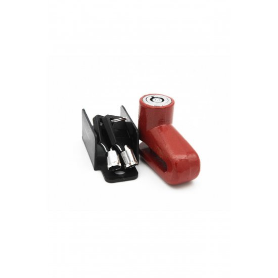 Αντικλεπτικό Δισκόφρενο Moto & Bike Disc Brake Κλείδωμα χρωμίου κόκκινο 1 τεμάχιο - OEM