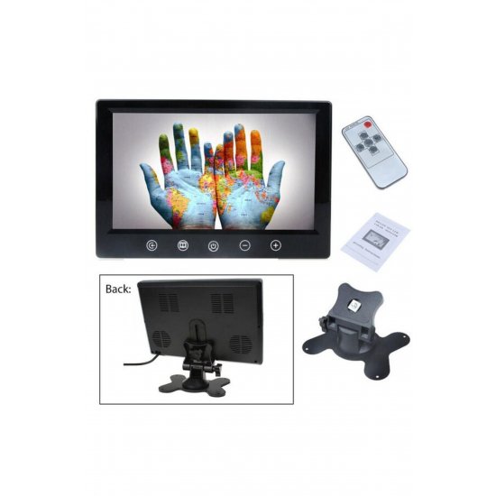 Διπλή ταυτόχρονη οθόνη LCD 9″ HD TFT/LED με κουμπιά αφής και 2 εισόδους βίντεο – OEM