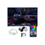Διακοσμητικός φωτισμός LED RGB 110cm Καμπίνα αυτοκινήτου USB με τηλεχειριστήριο HW-0401
