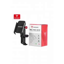 Μεταλλική βάση κινητού τηλεφώνου Motowolf MDL2821 βάση καθρέφτη Μαύρο