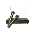 Μηχάνημα καραόκε με δύο ασύρματα μικρόφωνα Wireless C-05 OEM