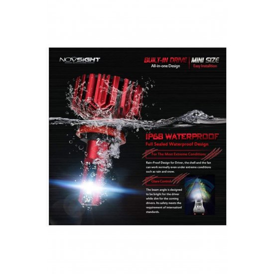 Λαμπτήρες LED H7 2PCS 35W 4000LM A500-N11S 6000K