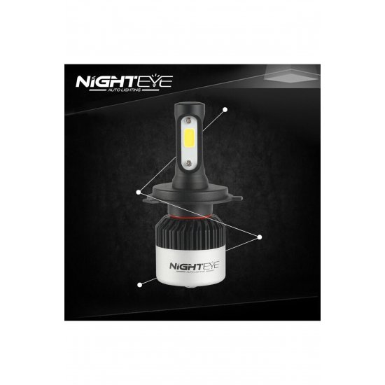 Λαμπτήρες LED H7 2ΤΕΜ 36W 4.500LM 12-24v NIGHTEYE. Λαμπτήρες LED H7 2ΤΕΜ 36W 4.500LM 12-24v NIGHTEYE.