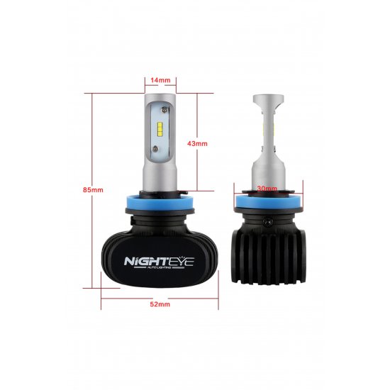 LED Λάμπες 2ΤΜΧ 25W 4.000LM Η11 12V/24V 6500K A315 S1 LED Λάμπες 2ΤΜΧ 25W 4.000LM Η11 12V/24V 6500K A315 S1