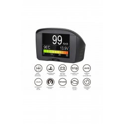 X50 Plus HUD με ψηφιακό μετρητή θερμοκρασίας νερού αυτοκινήτου OBD2 Smart