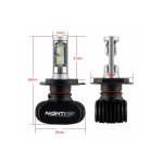 Λάμπες LED 2ΤΕΜ H7 25W 4000LM ΜΕ ΘΕΡΜΟΨΥΧΗ 12v/24v IP68 6000K Nighteye.