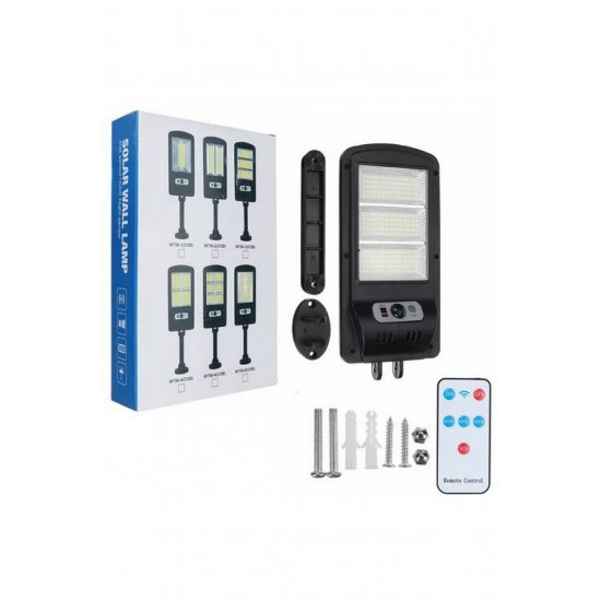 Αδιάβροχο Solar Floodlight 225 SMD LED - Φωτισμός δρόμου με τηλεχειριστήριο, ανιχνευτής κίνησης,