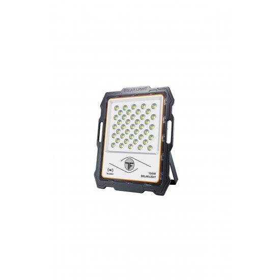 Ηλιακός προβολέας LED 100W IP67 με τηλεχειριστήριο MJ-D901 – Μαύρο - OEM