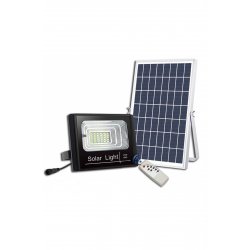Solar LED Floodlight 25W Αδιάβροχο με χρονοδιακόπτη και τηλεχειριστήριο -