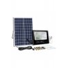 Solar LED Floodlight 25W Αδιάβροχο με χρονοδιακόπτη και τηλεχειριστήριο -