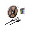 Αδιάβροχη ταινία LED TV USB 5V RGB Light 4x0,5m SMD5050 Τύπος με Τροφοδοτικό & Τηλεχειριστήριο