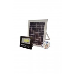 Ηλιακός προβολέας LED 100 Watt με φωτοβολταϊκό πάνελ και τηλεχειριστήριο -