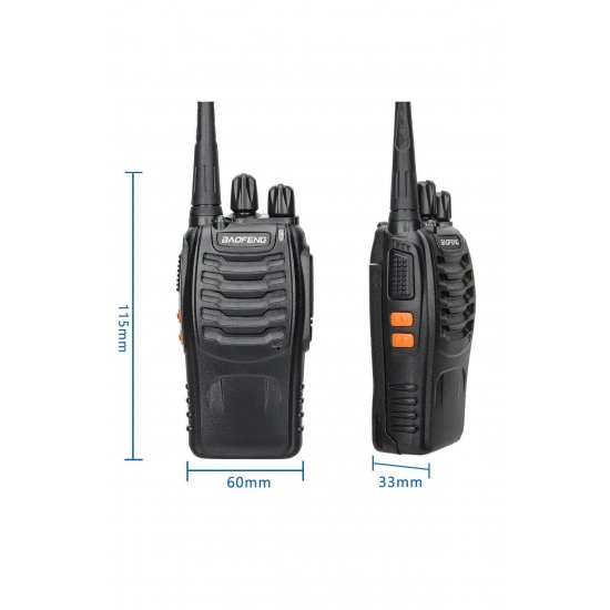 Ασύρματος πομποδέκτης W1 UHF/VHF 5W χωρίς οθόνη, επάνω και κάτω σετ 20 τεμαχίων