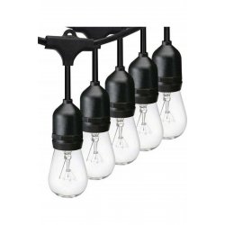 Κρεμαστό ηλιακό φωτιστικό κορδόνι 6W Warm White 2700K με Photocell IP65