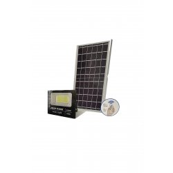 Ηλιακός προβολέας LED 200 Watt με φωτοβολταϊκό πάνελ και τηλεχειριστήριο -