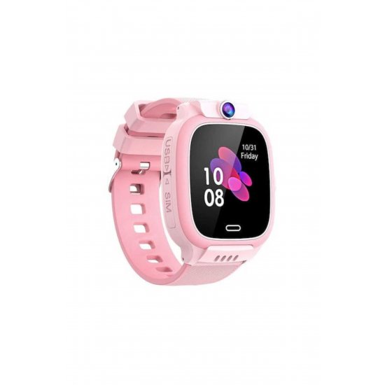 SW31 Kids Smartwatch με ροζ από καουτσούκ/πλαστικό λουρί