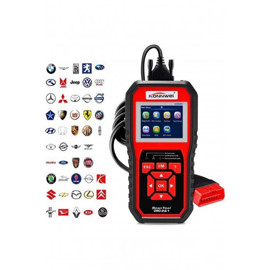 KW850 Car Diagnostic Digital OBD 2 with Cable Συμβατό με Android