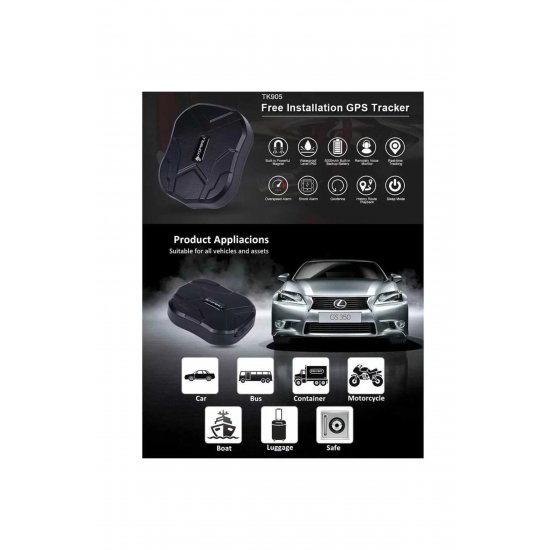 GPS Tracker GSM / LBS για Φορτηγά / Αυτοκίνητα / Μοτοσικλέτες Αδιάβροχο