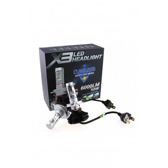 Λαμπτήρες αυτοκινήτου X3 H7 LED 6000K Cool White 9-32V 50W 2 τεμάχια