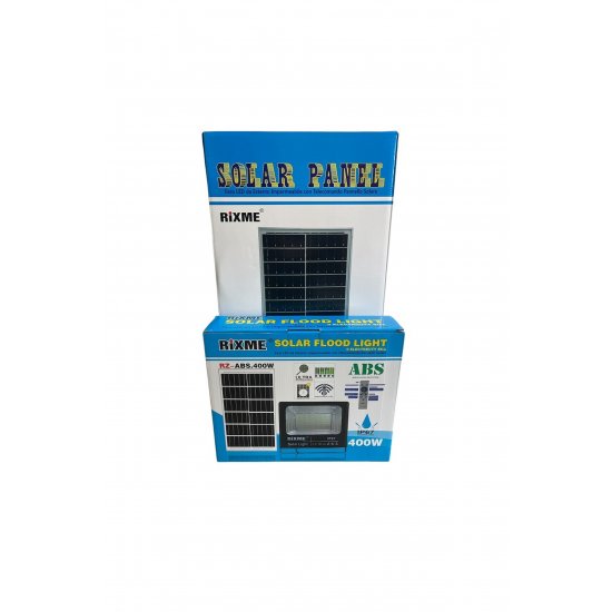 Ηλιακός προβολέας 397LED 400W Λευκό φωτιστικόing IP67 RZ-400W – Μαύρο