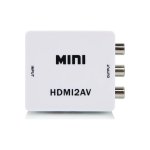 HDMI2AV Μετατροπέας HDMI από θηλυκό σε RCA θηλυκό Λευκό