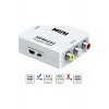 HDMI2AV Μετατροπέας HDMI από θηλυκό σε RCA θηλυκό Λευκό