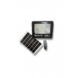 Solar Floodlight Waterproof GD-60H 60W με ξεχωριστό ηλιακό πάνελ και τηλεχειριστήριο