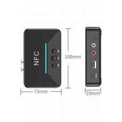 Ασύρματος δέκτης Bluetooth 5.0 με έξοδο 3,5 mm και NFC Ασύρματος δέκτης Bluetooth 5.0 με έξοδο 3,5 mm και NFC