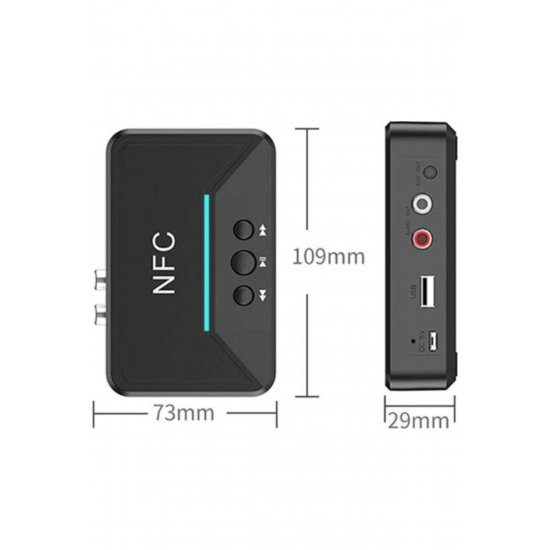 Ασύρματος δέκτης Bluetooth 5.0 με έξοδο 3,5 mm και NFC Ασύρματος δέκτης Bluetooth 5.0 με έξοδο 3,5 mm και NFC
