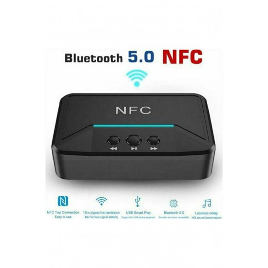 Ασύρματος δέκτης Bluetooth 5.0 με έξοδο 3,5 mm και NFC Ασύρματος δέκτης Bluetooth 5.0 με έξοδο 3,5 mm και NFC