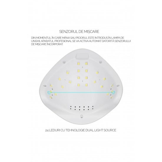 Επαγγελματική λάμπα, UV LED 48 watt, διπλό φως υβριδικό, για ψεύτικο μανικιούρ νυχιών