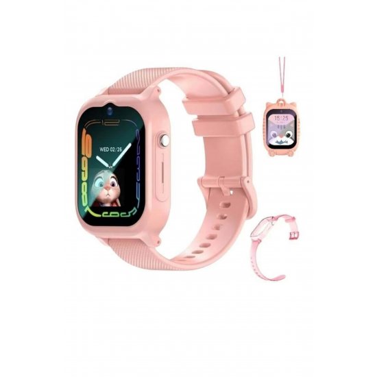 Παιδικό Smartwatch 4G με GPS & Ροζ κάμερα