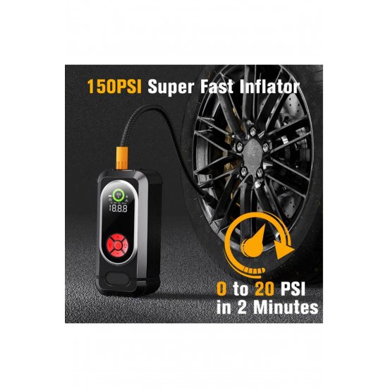 HW-0354 Φορητή μπαταρία αυτοκινήτου Jump Starter με Power Bank / USB / Αντλία / Φακό 12V