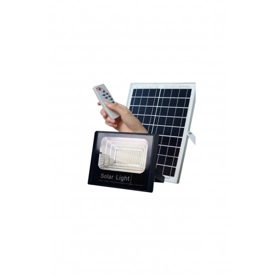 Αδιάβροχο ηλιακό LED Floodlight 500W Cool White 6500K με φωτοκύτταρο και τηλεχειριστήριο IP66
