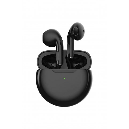 Ασύρματα ακουστικά Pro6 Bluetooth 5.0, Touch, IPX7, Μαύρο.