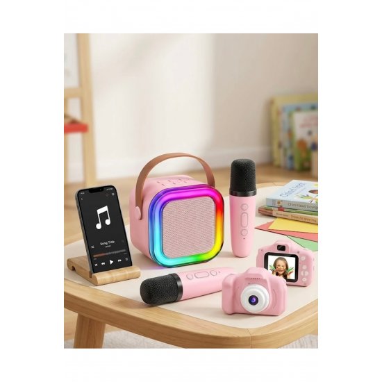 K12 Karaoke System Πάνω και Κάτω Σετ με 2 Ασύρματα Μικρόφωνα + Παιδική Κάμερα K12 Karaoke System Πάνω και Κάτω Σετ με 2 Ασύρματα Μικρόφωνα + Παιδική Κάμερα