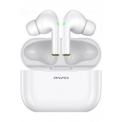 T29 Ακουστικά Bluetooth Handsfree για εσωτερικό αυτί με αντίσταση στον ιδρώτα και θήκη φόρτισης Λευκό