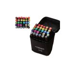 Πάνω κάτω σετ 30 μαρκαδόρων, Evolium, Αλκοόλ, Διπλό, Λεπτό 1mm και Παχύ 6mm, 15cm, Πολύχρωμο