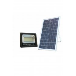 Ηλιακός Προβολέας 300W IP67 με Τηλεχειριστήριο & Ψυχρό Λευκό FO-8300 Μαύρο