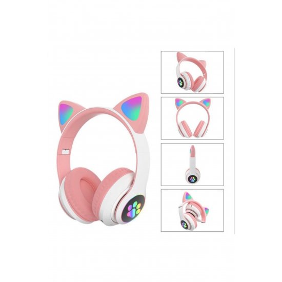 Casti ασύρματο STN-28 over-ear, Bluetooth 5.0, LED, microfon και ραδιόφωνο FM