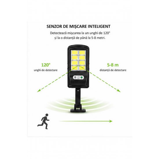 Πακέτο 4x Solar Lamp with 8 Cells 160 COB – Αυτόνομος Φωτισμός με Αισθητήρας Κίνησης