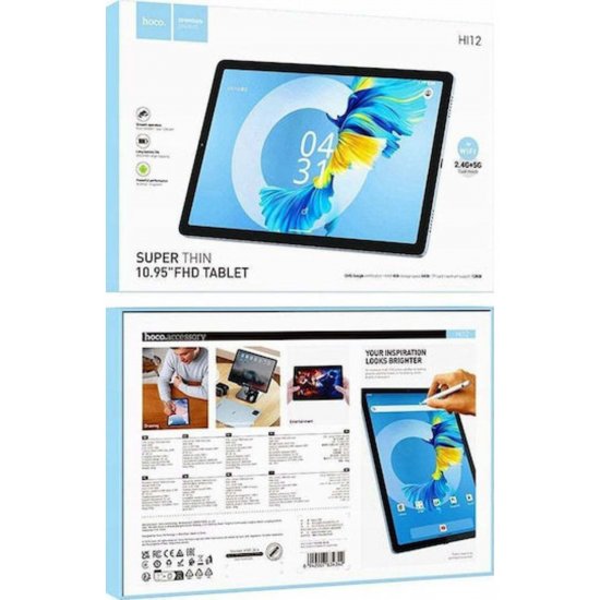 Hoco HI12 5G Tablet 10,95 ιντσών (4GB/64GB) Island Blue