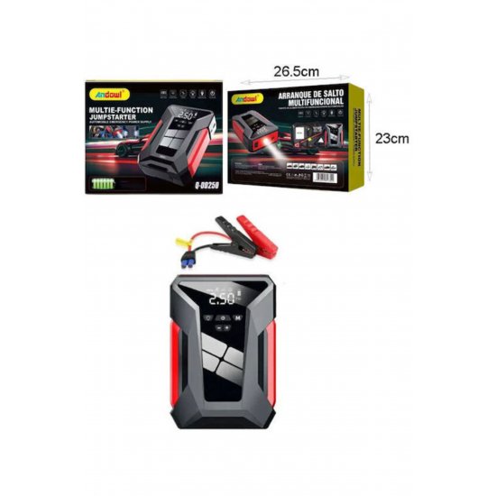 Portable Car Battery Jump Starter 1700mAh with Power Bank / Φακό / USB