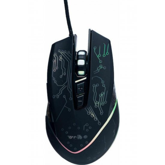 WB915 RGB Gaming Mouse 3200 DPI Μαύρο