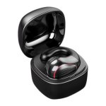 Ακουστικό Bluetooth Handsfree T25 Earbud με Μαύρη θήκη φόρτισης